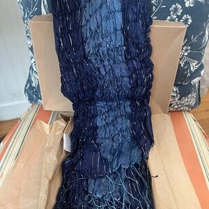 Ten Thousand Blue Textured Scarf Wrap Accessory